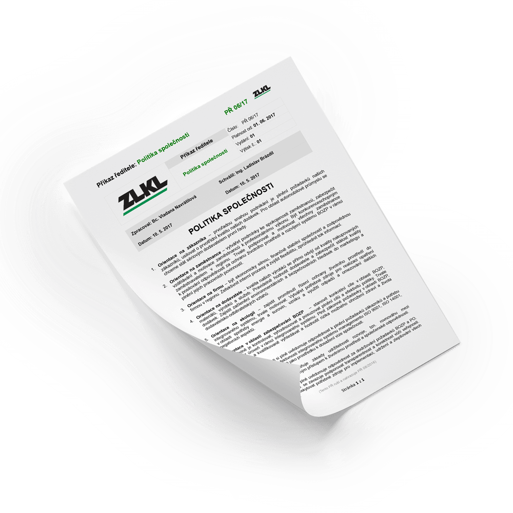 ENVIRONMENTÁLNÍ POLITIKA SPOLEČNOSTI